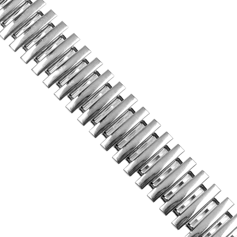 Rvs Elastische Horlogeband Band Armband met Link Adapter voor Apple Watch zilver kleurig-005