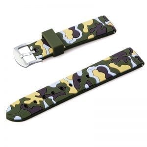 Camouflage bandje voor de Samsung Gear S3 / Galaxy watch 46mm - Siliconen Armband / Polsband / Strap | Watchbands-shop.nl