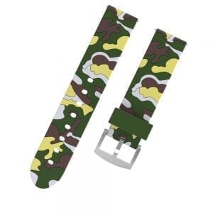Camouflage bandje voor de Samsung Gear S3 / Galaxy watch 46mm - Siliconen Armband / Polsband / Strap | Watchbands-shop.nl