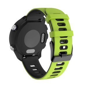 Samsung Gear S3 Sport bandje (22mm) dual - Galaxy Watch 46mm SM-R810 groen - zwart_003 | Watchbands-shop.nl