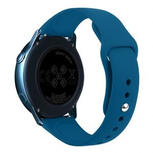 Samsung Gear Sport bandje Samsung galaxy watch active 1 - 2 Galaxy Watch 42mm SM-R810 bandje silicone blauw 20mm-001