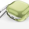 Case Cover Voor Samsung Galaxy Buds Pro / Samsung Galaxy Buds Live - Kunststof Transparant Groen | Watchbands-shop.nl